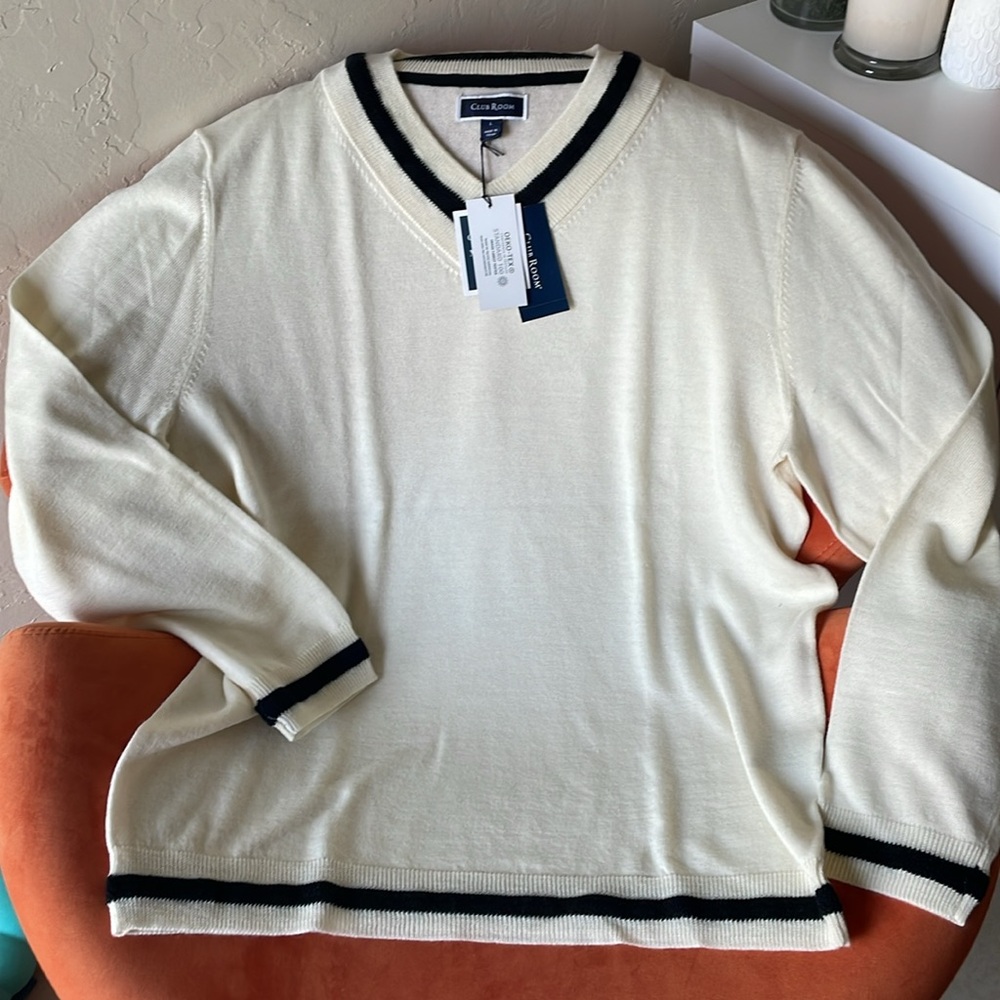 NWT Never worn. Men’s Club Room V-neck sweater.